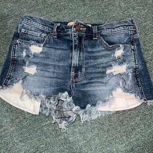 Hollister distressed jean shorts